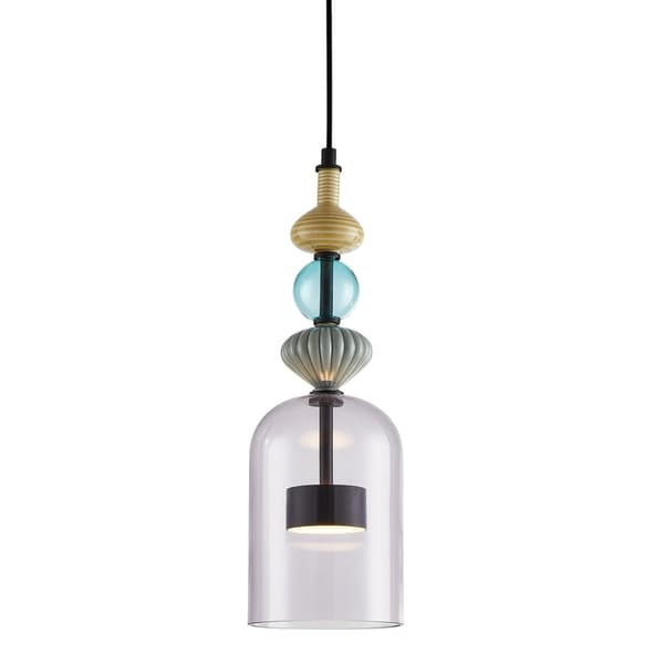 ARTE 12W LED-riippuvalaisin, halkaisija 13cm, musta