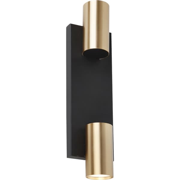GENESIS WALL SVART GULD 2xGU10