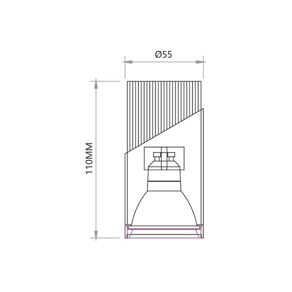 NEO SORT GULD DOWNLIGHT 1xGU10