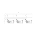 Miniatyrbild 5 av 6: NEO WHITE CROME SPOT 3xGU10
