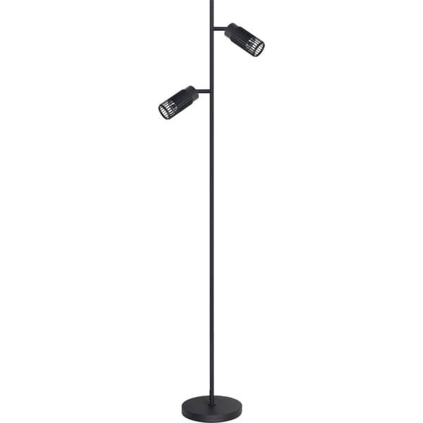 VERTIKAL SVART GOLVLAMPA 1xGU10