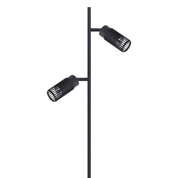 VERTIKAL SVART GOLVLAMPA 1xGU10