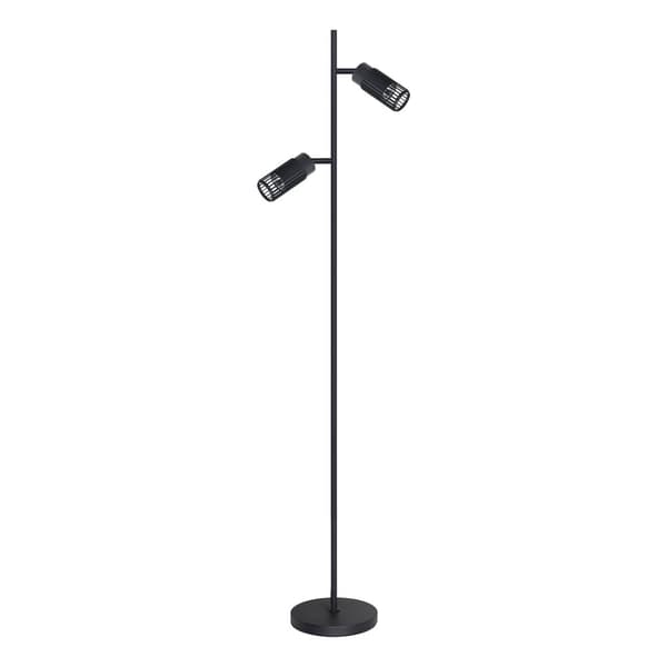 VERTIKAL SVART GOLVLAMPA 1xGU10