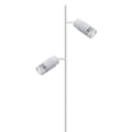 Miniatyrbillede 2 af 6: VERTIKAL HVID GULVLAMPE 1xGU10