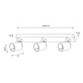 Miniatyrbillede 5 af 6: Volf Spot Sort 3xGU10 armatur