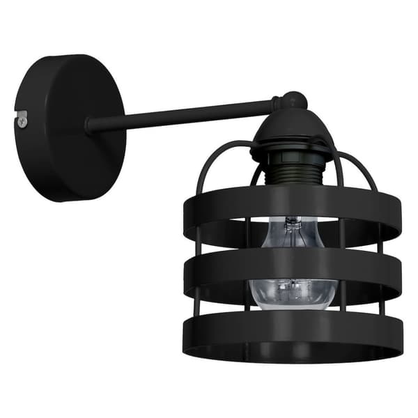 Vägglampa LARS SVART 1xE27