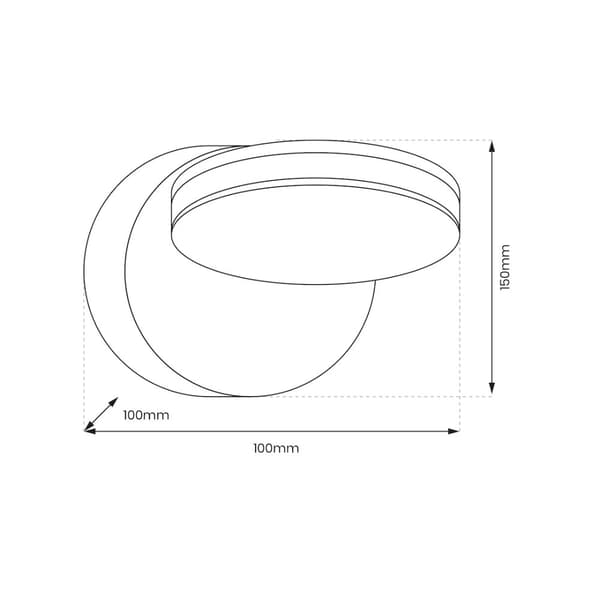 Seinävalaisin 360° 6W LED