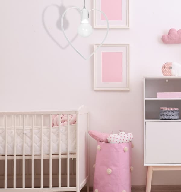 AMORE WHITE 1xE27 pendel