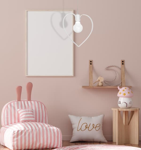 AMORE WHITE 1xE27 pendel