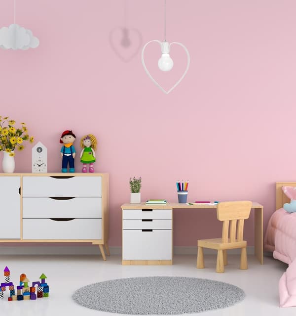 AMORE WHITE 1xE27 pendel