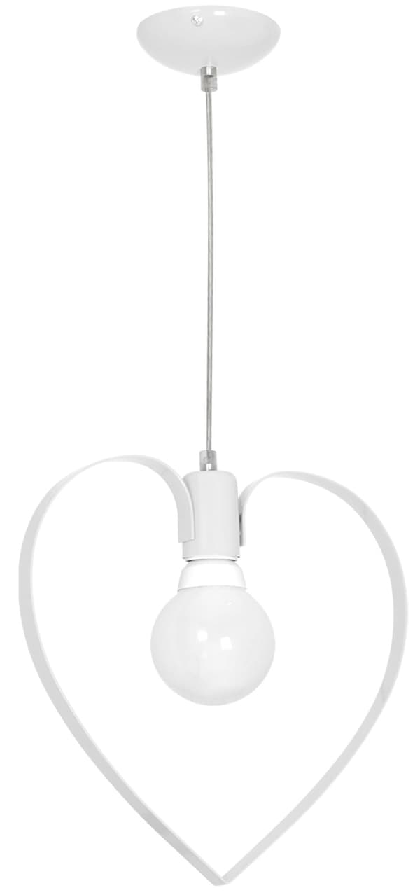 AMORE WHITE 1xE27 pendel