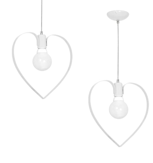 AMORE WHITE 1xE27 pendel