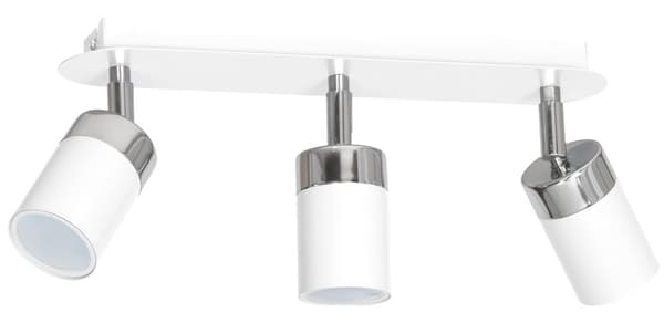 JOKER WHITE/CHROME loftslampe 3xGU10