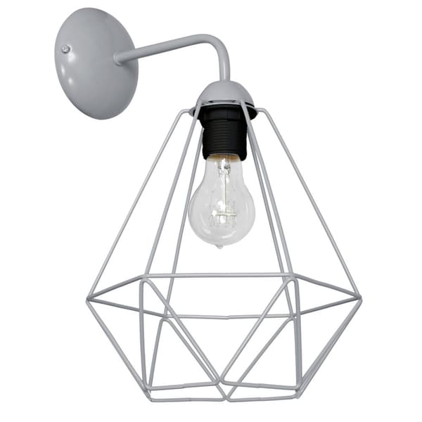 KORG GRÅ 1xE27 vägglampa