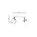 Miniatyrbild 7 av 8: JOKER WHITE/CHROME taklampa 2xGU10