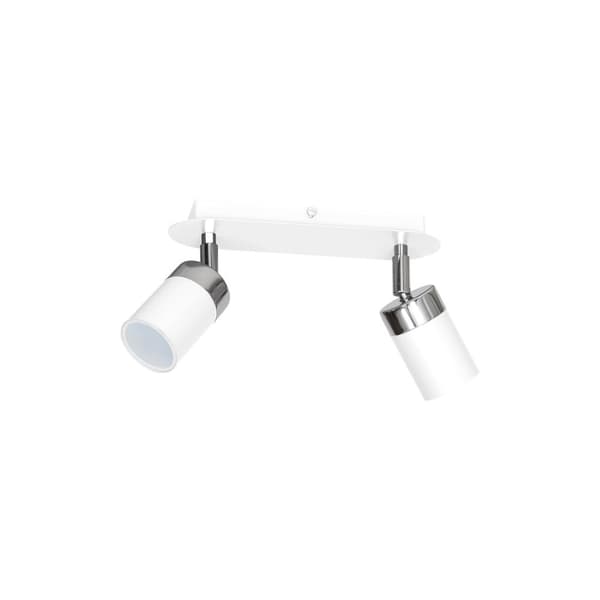 JOKER WHITE/CHROME taklampa 2xGU10