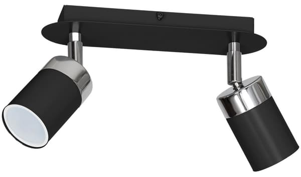 JOKER BLACK/CHROME loftslampe 2xGU10