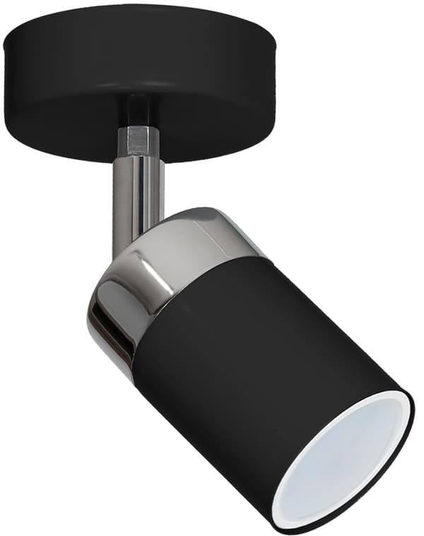 JOKER BLACK/CHROME væglampe 1xGU10