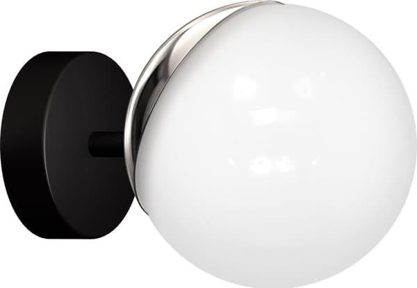 Vägglampa SFERA BLACK/CHROME 1xE14