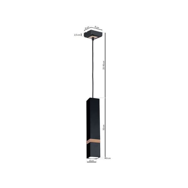 VIDAR SORT 1xGU10 pendel