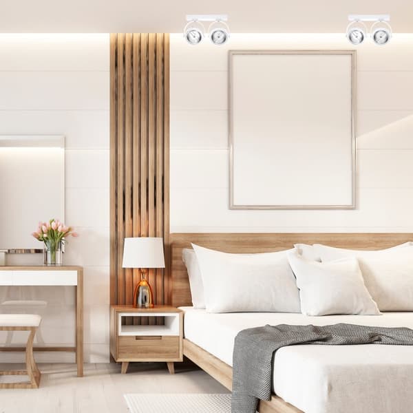 Pinta-asennettava valaisin Lugar White 2xAR111 GU10