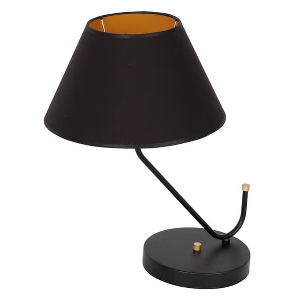 VICTORIA SORT bordlampe 1xE27