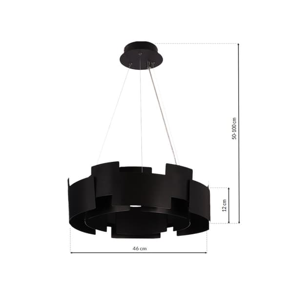 TORINO BLACK 24W LED-riippuvalaisin
