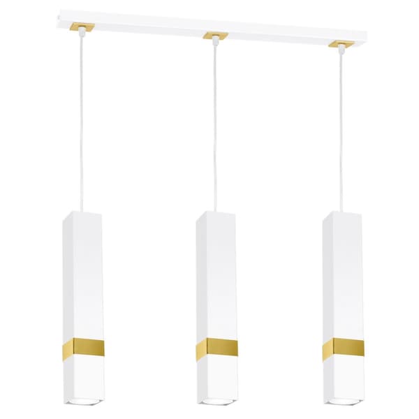 Hänglampa VIDAR WHITE/GULD 3xGU10