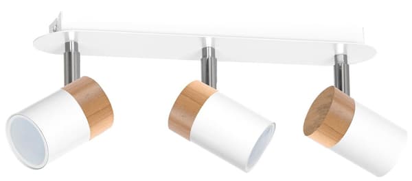 JOKER WHITE/WOOD loftslampe 3xGU10