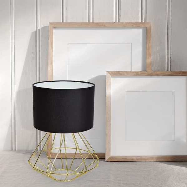 Gulvlampe LUPO SORT/GULD 1xE27