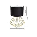 Miniatyrbillede 7 af 8: Gulvlampe LUPO SORT/GULD 1xE27