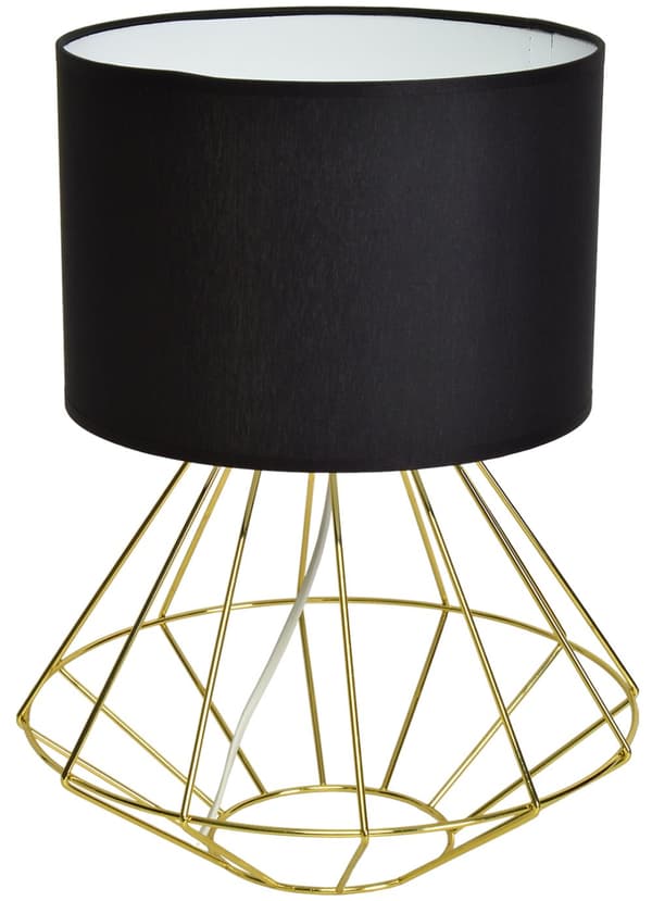 Gulvlampe LUPO SORT/GULD 1xE27