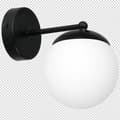 Miniatyrbild 8 av 8: Vägglampa LIMA BLACK 1xE14