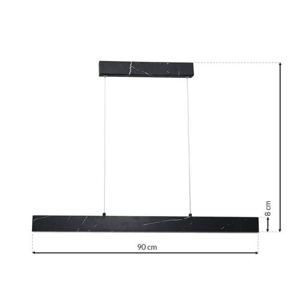 PIERCE BLACK 18W LED hængelampe