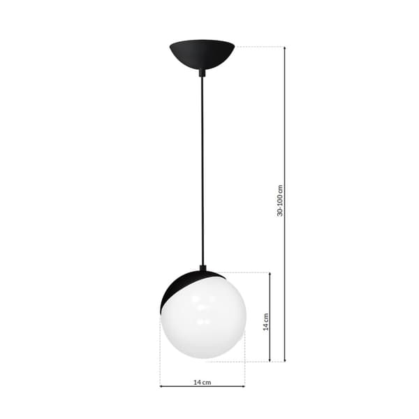 SFERA SORT hængelampe 1xE14