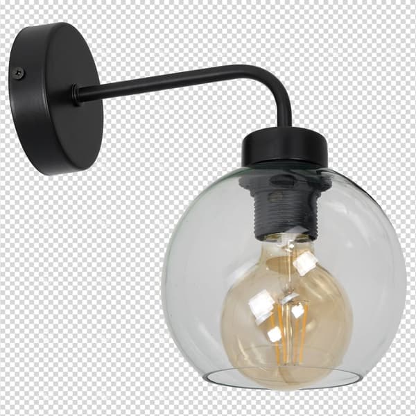 Væglampe SOFIA CLEAR 1xE27
