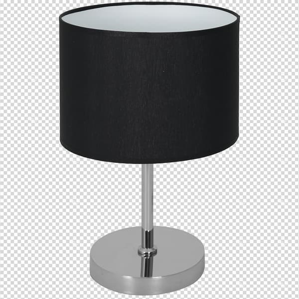 Bordlampe CASINO SORT/KROM 1xE27