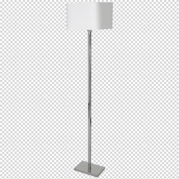 Golvlampa NAPOLI WHITE/CHROME 1xE27