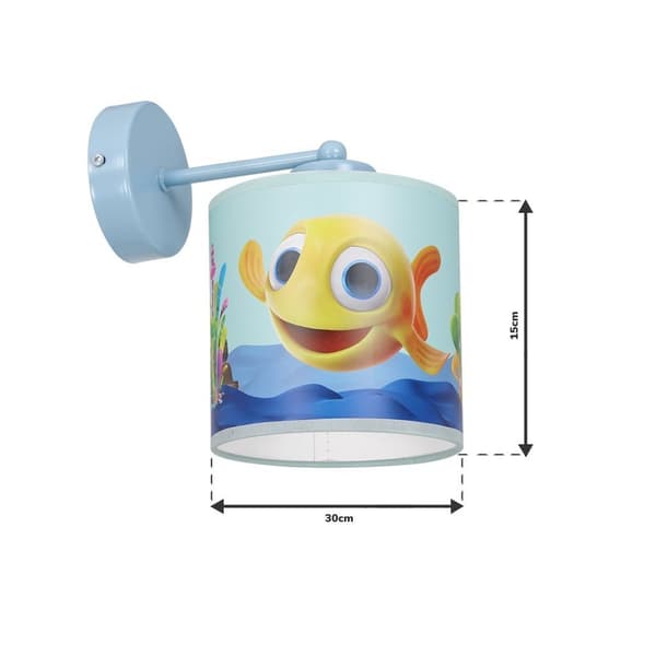 FISH vägglampa MiniMini 1xE27