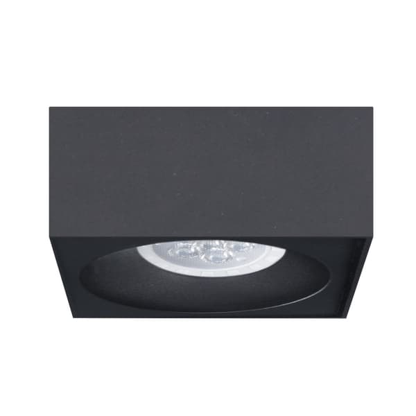 Bali Square Black Flush Mount