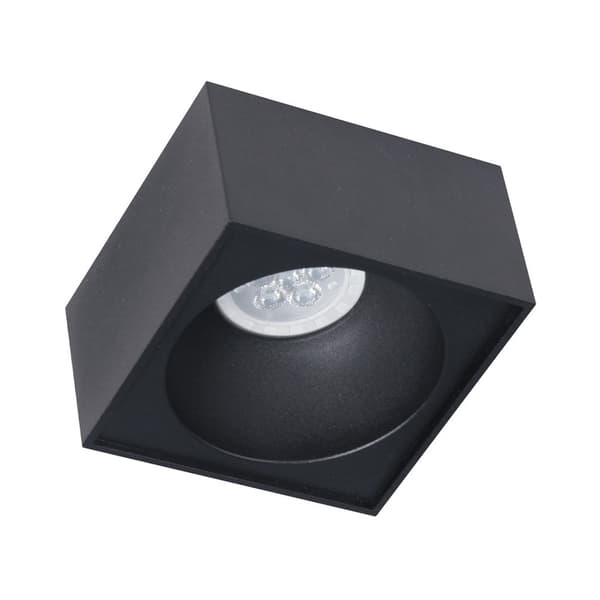 Bali Square Black Flush Mount