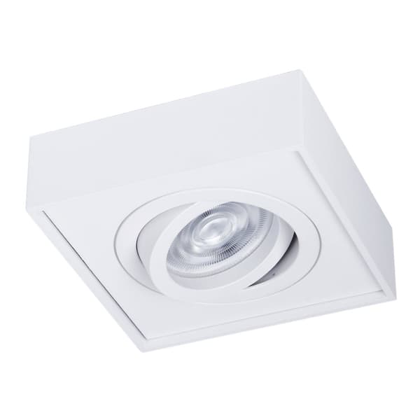 Nusa Square White Flush Mount