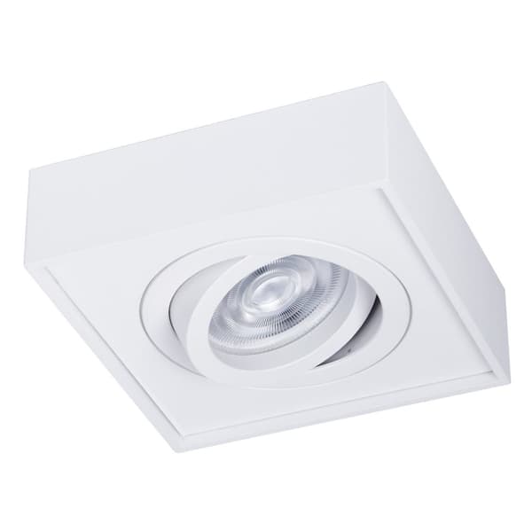 Nusa Square White Flush Mount