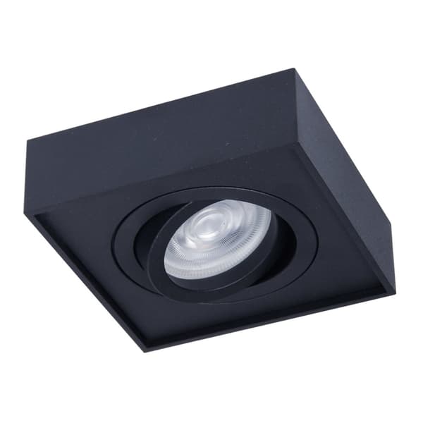 Nusa Square Black Flush Mount
