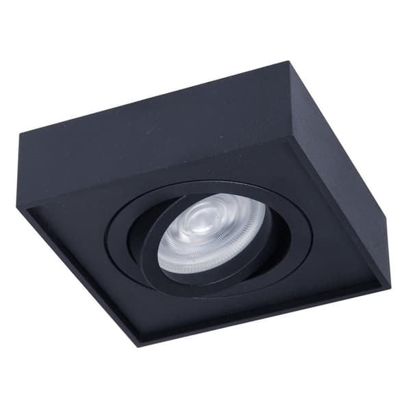 Nusa Square Black Flush Mount