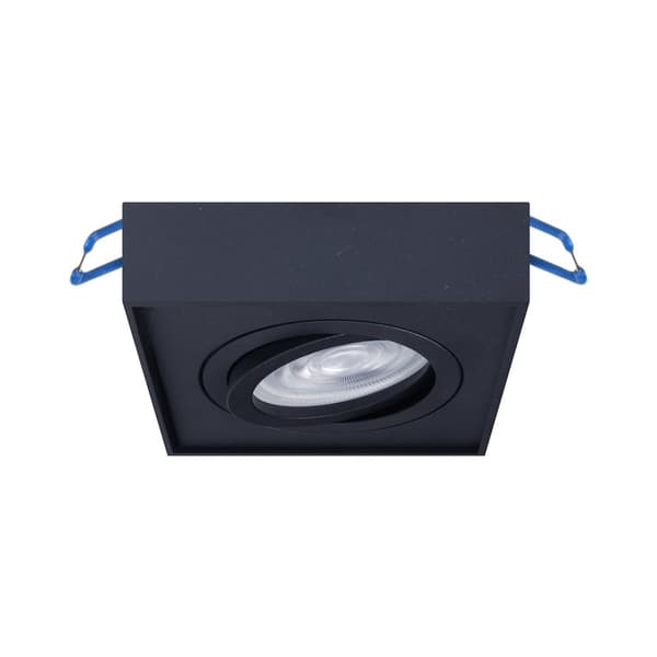 Nusa Square Black Flush Mount