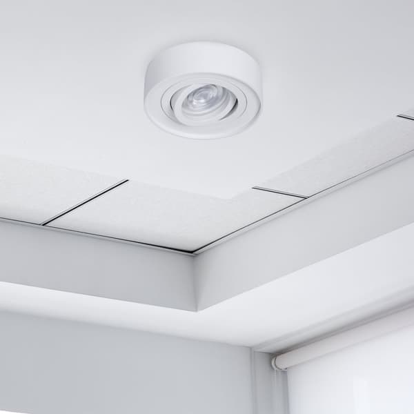 Nusa Round White Flush Mount