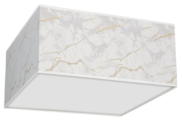 SENSO Hvid/Guld firkantet loftslampe 2xE27