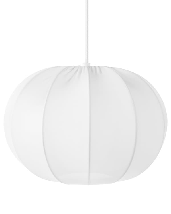 Pendellampe Hvid nylonskærm Buet form Moderne design Belysning Pendellampe