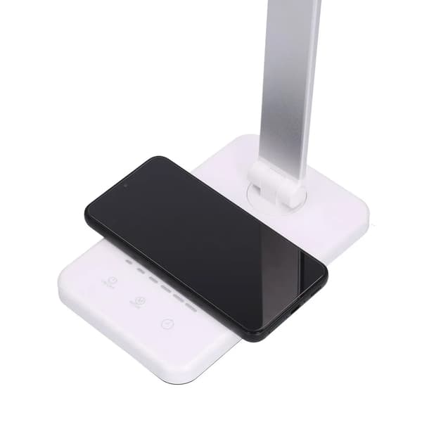 Extralink Smart Life bordslampa med justerbar belysning och trådlös laddning - Vit